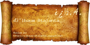 Ölbaum Atalanta névjegykártya